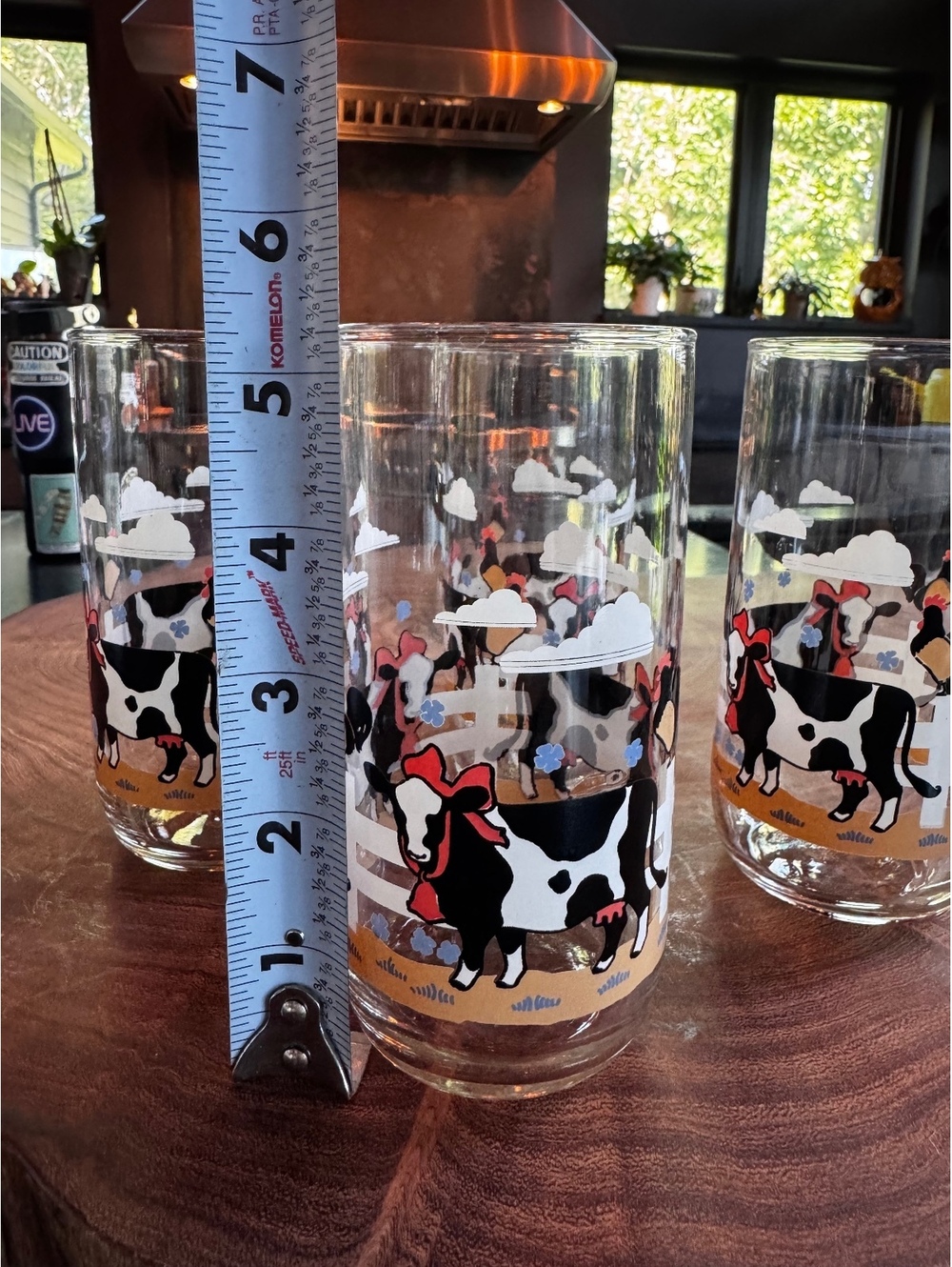 Vintage Libbey Country Cow Glasses - Set of 4 Tumblers